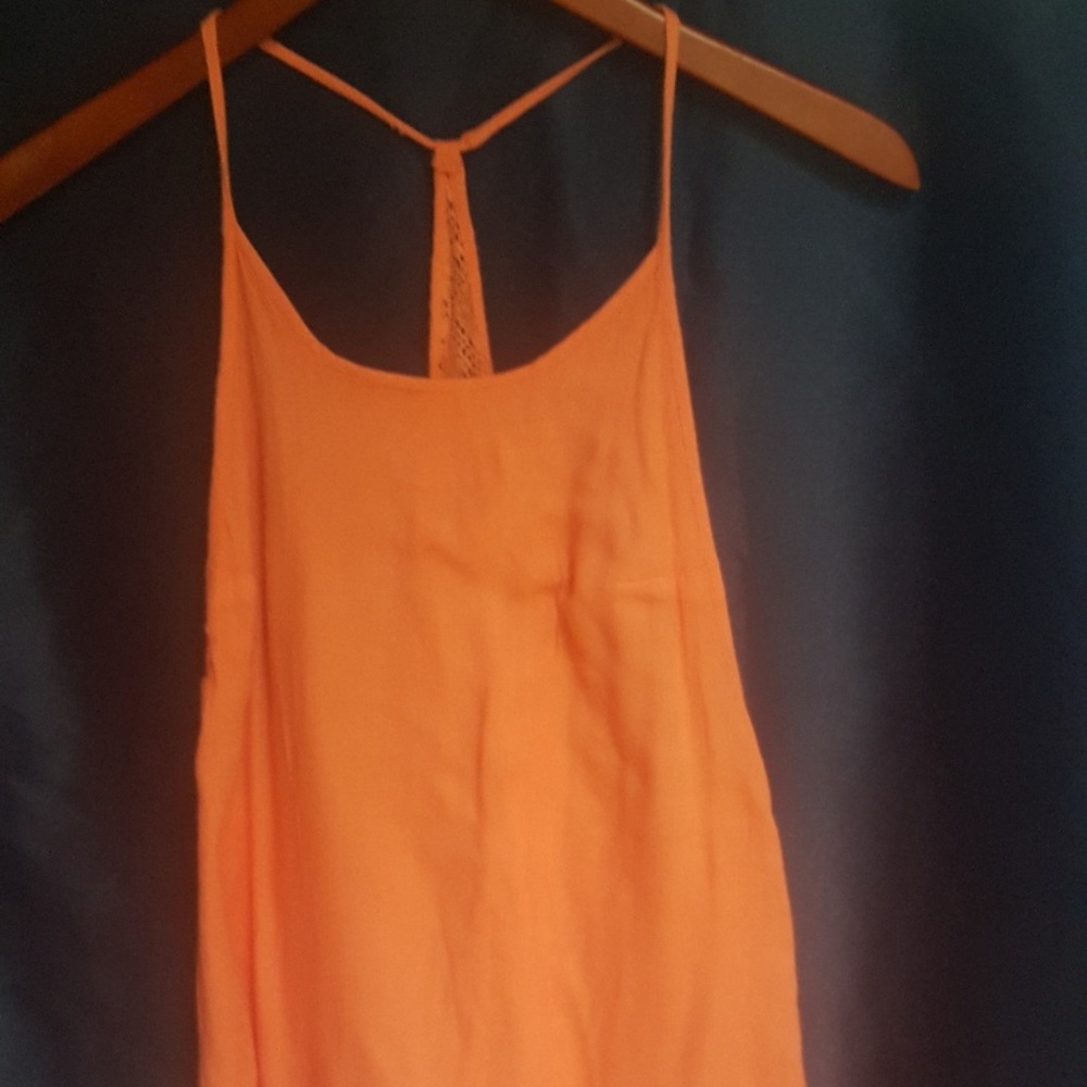 ROXY SPAGHETTI STRAP SLEEVELESS DRESS EXTRA SMALL